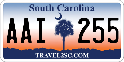 SC license plate AAI255