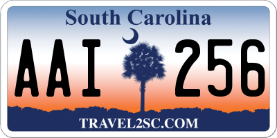 SC license plate AAI256