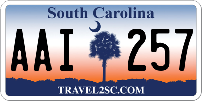 SC license plate AAI257