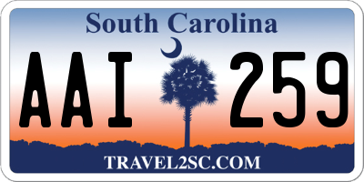 SC license plate AAI259