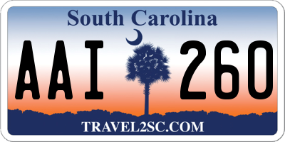 SC license plate AAI260