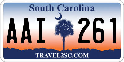 SC license plate AAI261