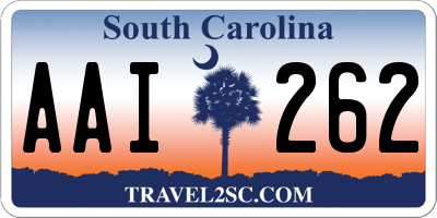 SC license plate AAI262