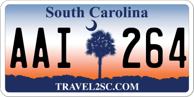 SC license plate AAI264