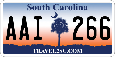 SC license plate AAI266