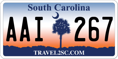 SC license plate AAI267