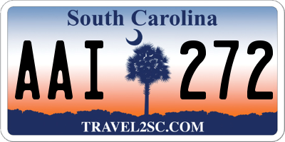 SC license plate AAI272