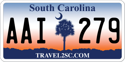 SC license plate AAI279