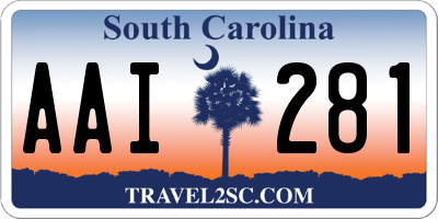 SC license plate AAI281