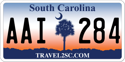 SC license plate AAI284