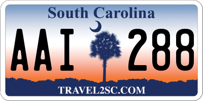 SC license plate AAI288