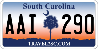 SC license plate AAI290