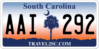 SC license plate AAI292