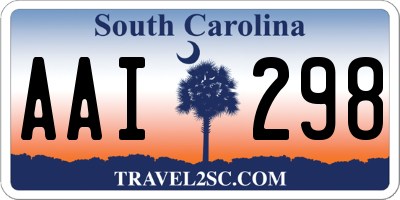 SC license plate AAI298