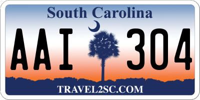 SC license plate AAI304