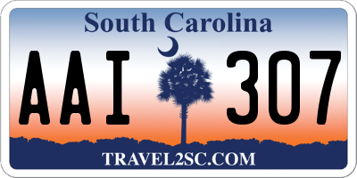 SC license plate AAI307