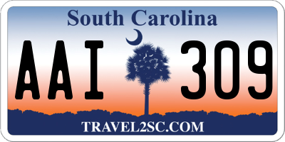 SC license plate AAI309