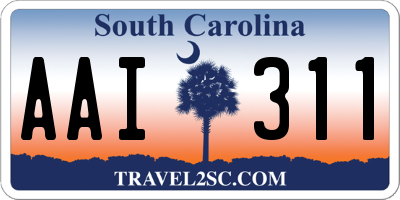 SC license plate AAI311