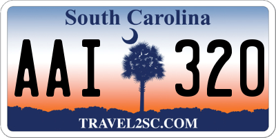 SC license plate AAI320