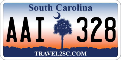 SC license plate AAI328