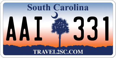 SC license plate AAI331