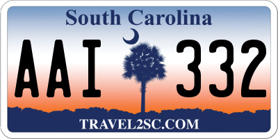 SC license plate AAI332