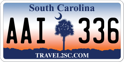 SC license plate AAI336