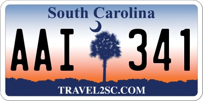 SC license plate AAI341