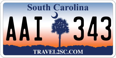 SC license plate AAI343