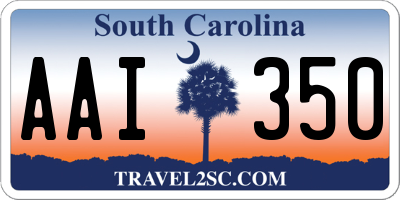 SC license plate AAI350