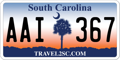 SC license plate AAI367