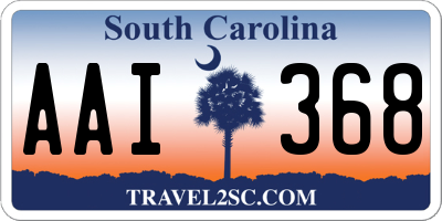 SC license plate AAI368