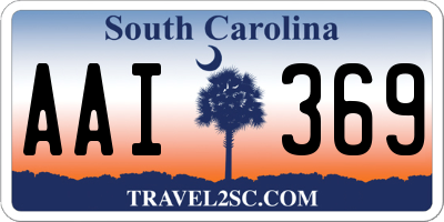 SC license plate AAI369