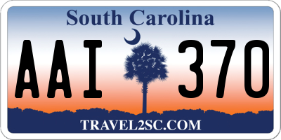 SC license plate AAI370