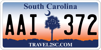 SC license plate AAI372