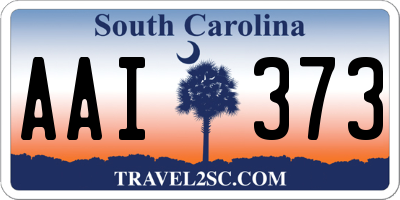 SC license plate AAI373