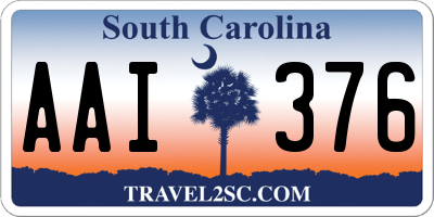 SC license plate AAI376