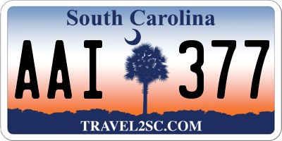 SC license plate AAI377
