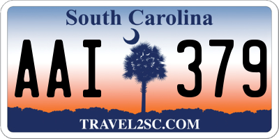 SC license plate AAI379