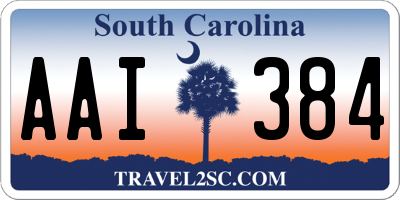 SC license plate AAI384