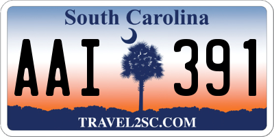 SC license plate AAI391