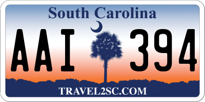 SC license plate AAI394