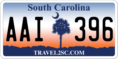 SC license plate AAI396