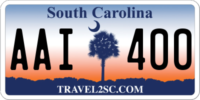 SC license plate AAI400