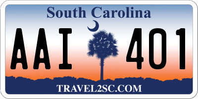 SC license plate AAI401