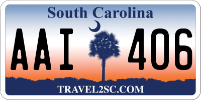 SC license plate AAI406