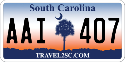 SC license plate AAI407