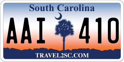 SC license plate AAI410