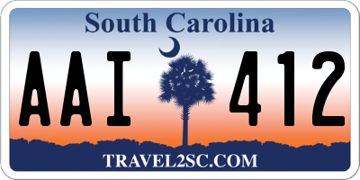 SC license plate AAI412