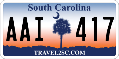 SC license plate AAI417